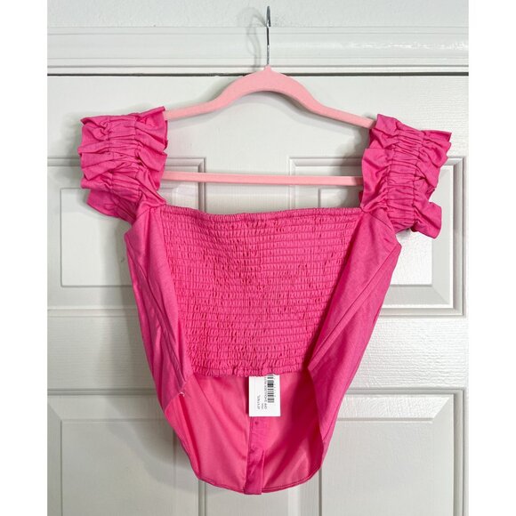 ASTR Off Shoulder Ruffle Corset Top - Picture 5 of 5